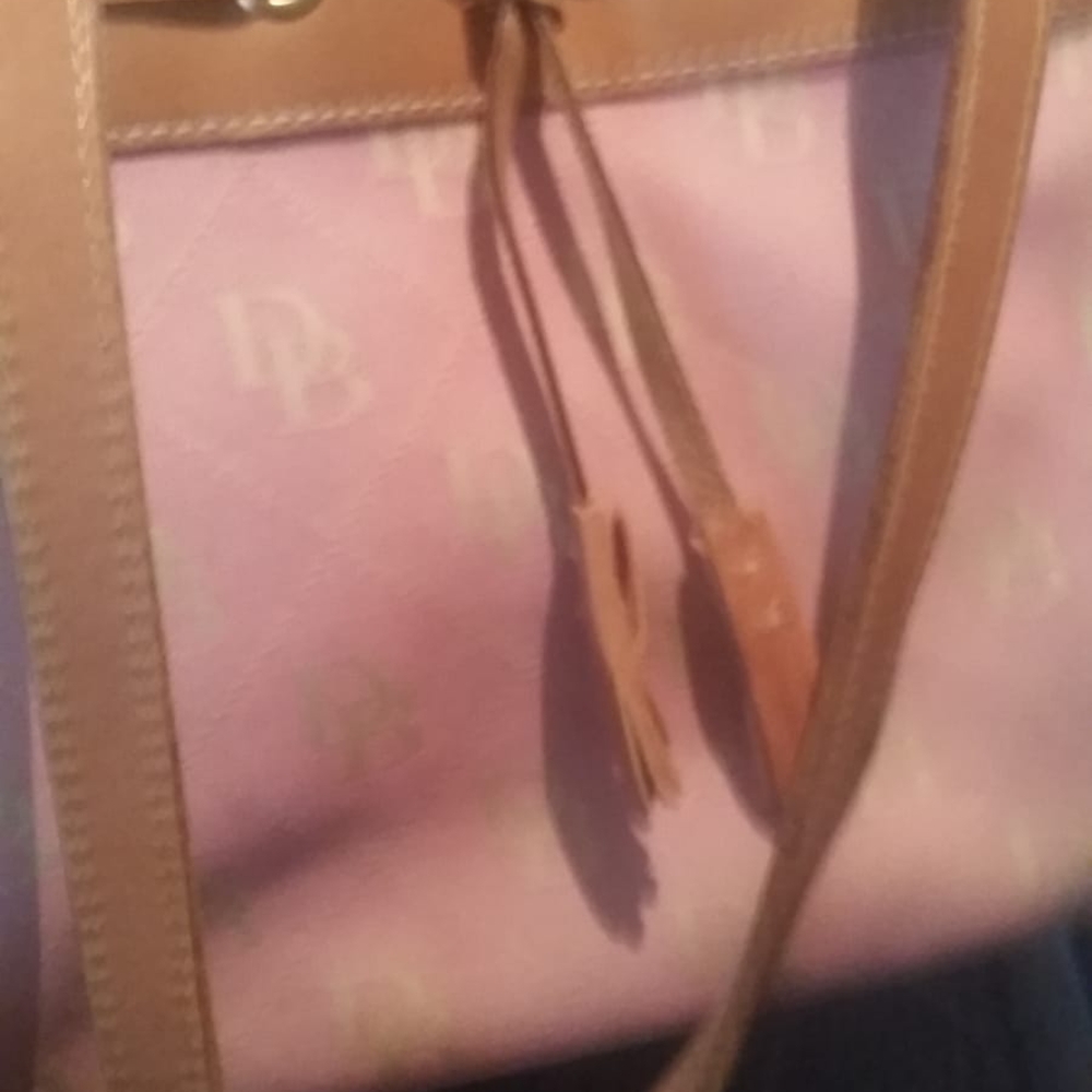 Dooney & Bourke Pink and Brown Tote